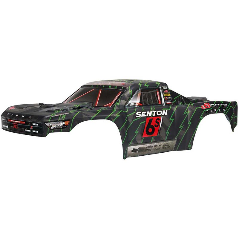 1/7 Painted Body, Black/Green: SENTON 6S BLX | ARRMA