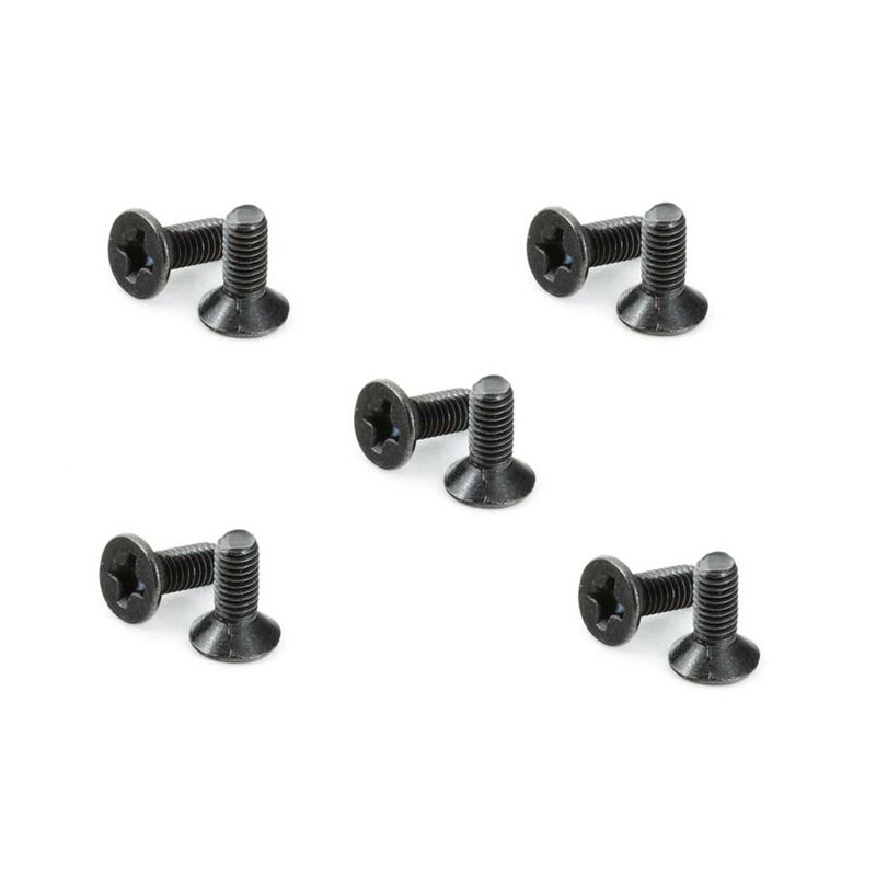 Flat Head Cross Machine Screw 3x8mm (10)